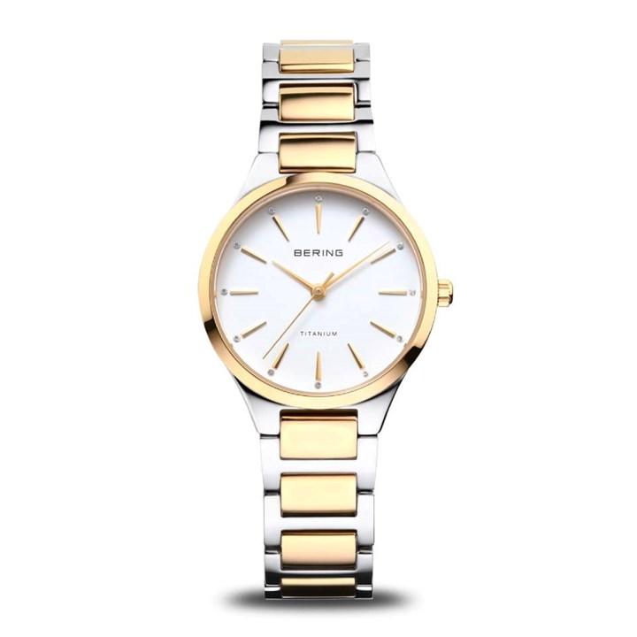 BERING 15630-701 Two Tone Titanium Bracelet Watch - W74290