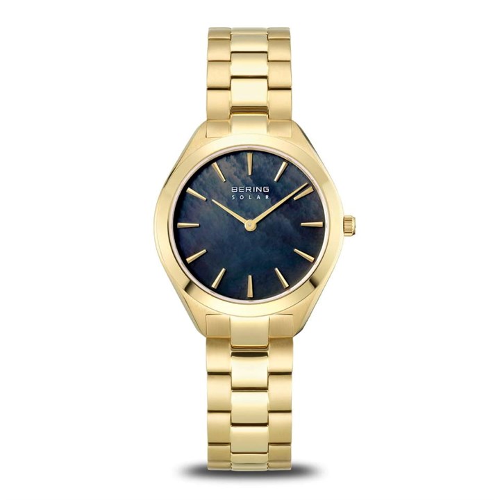 BERING 17331-732 Solar Gold Tone Bracelet Watch - W74291