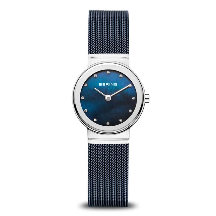 BERING 10126-307 Stainless Steel Blue Mesh Bracelet Watch - W7475