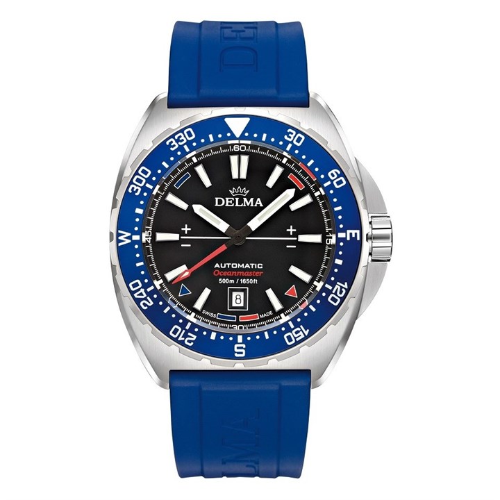 DELMA 41501.670.6.048 Oceanmaster Automatic Blue Rubber Strap Watch - W7560