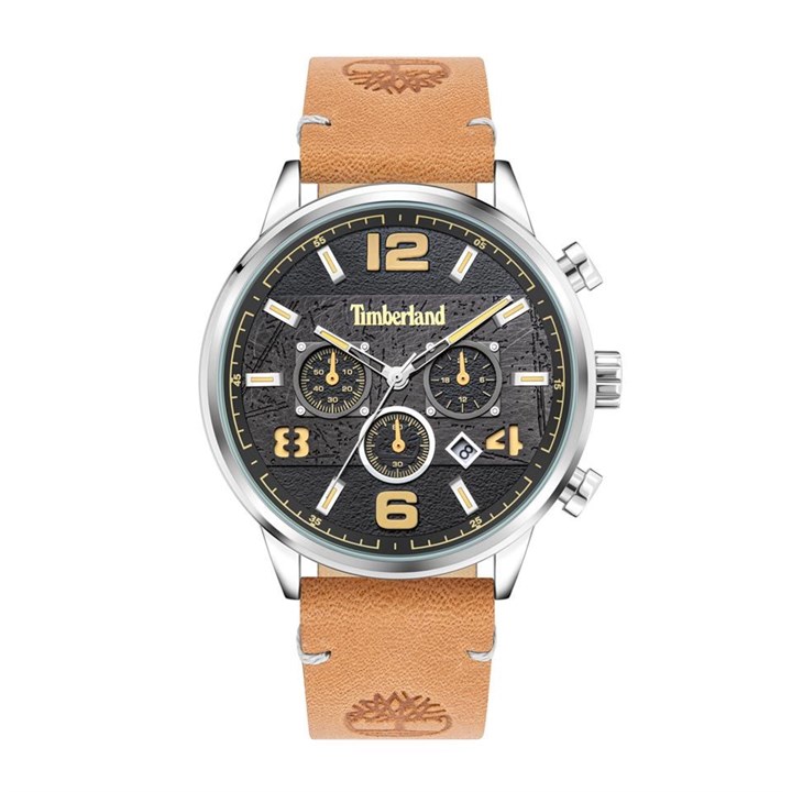 Timberland Ellacoya-Z Chronograph Tan Leather Strap Watch - W7694