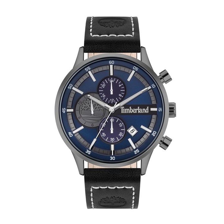 Timberland Shackford-Z Black Leather Strap Watch - W7695