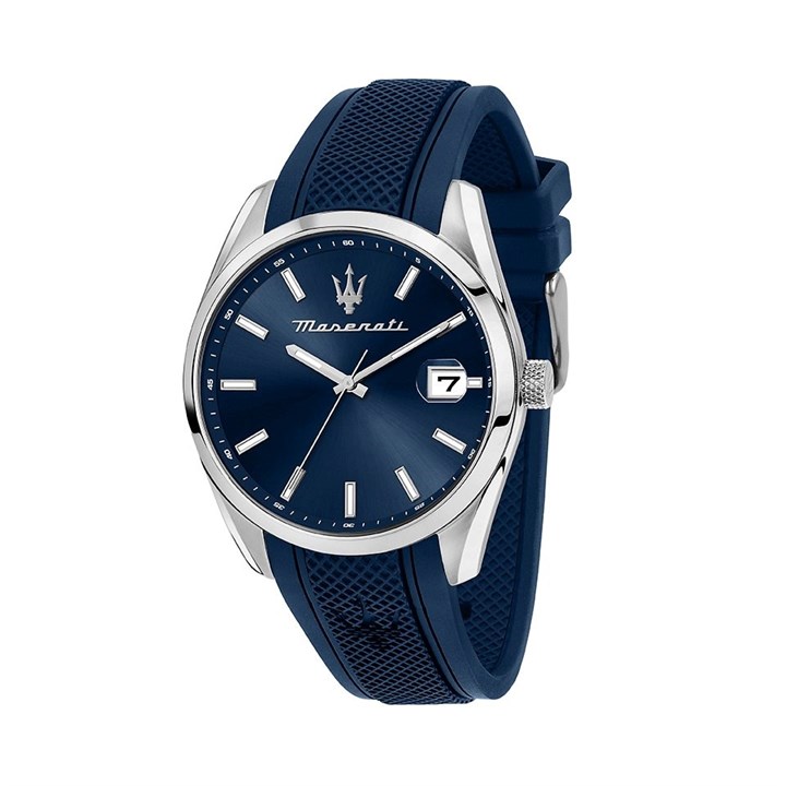 Maserati R8851151005 Attrazione Blue Silicone Strap Watch - W81184