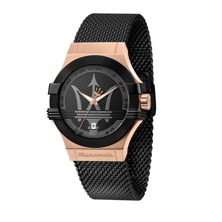 Maserati R8853108010 Potenza Black Mesh Bracelet Watch - W81224