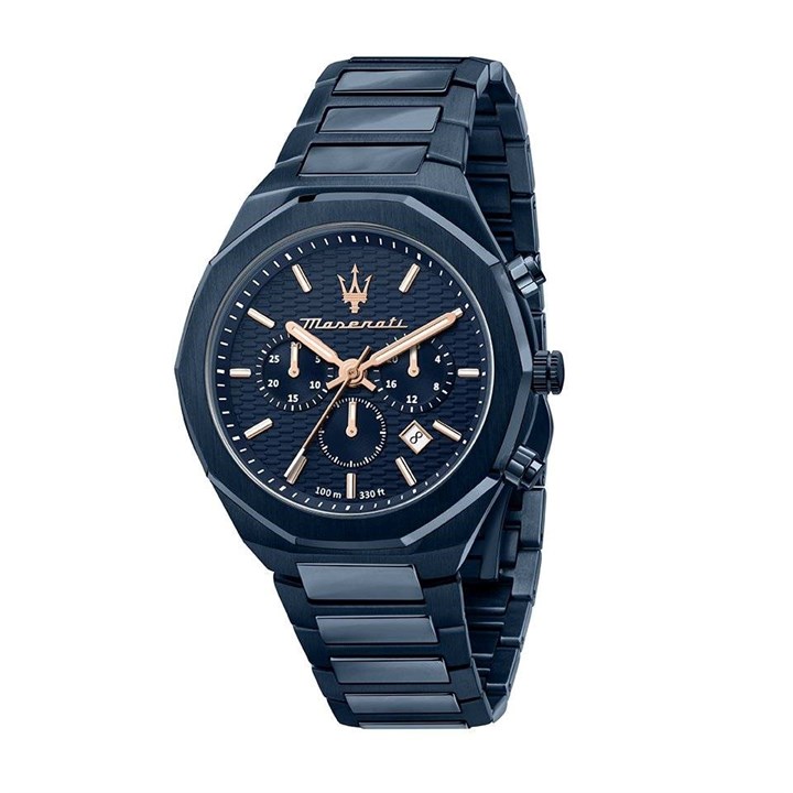 Maserati R8873642008 Stile Chronograph Blue Bracelet Watch - W81231