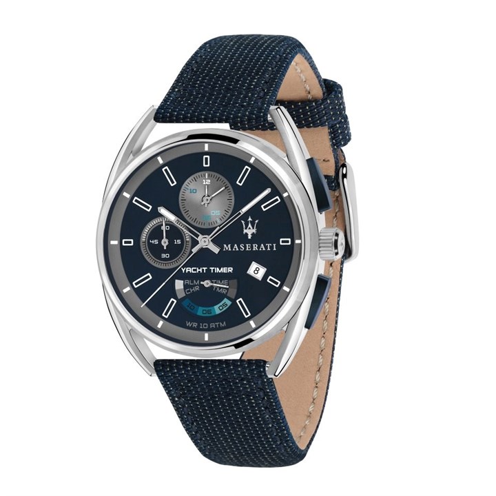 Maserati R8851132001 Trimarano Yacht Blue Strap Watch - W81259
