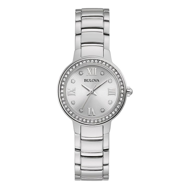 Bulova Crystal 96L280 Stainless Steel Bracelet Watch - W83149