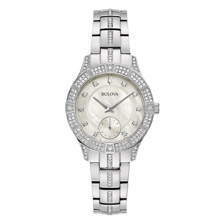 Bulova 96L291 Crystal Set Bracelet Watch - W83155