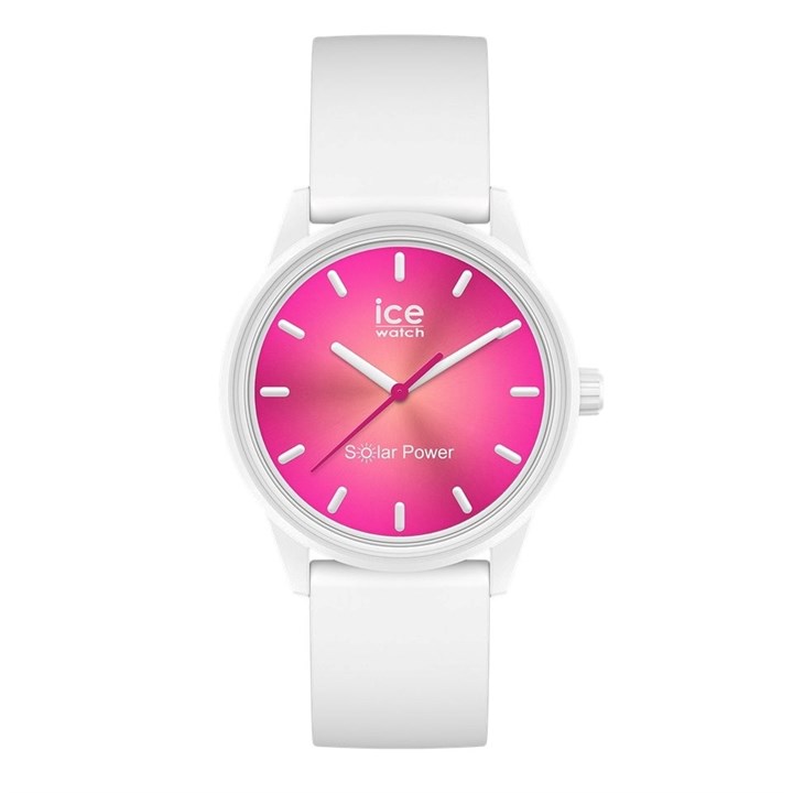 Ice-Watch 019031 Solar White Silicone Strap Watch - W85167