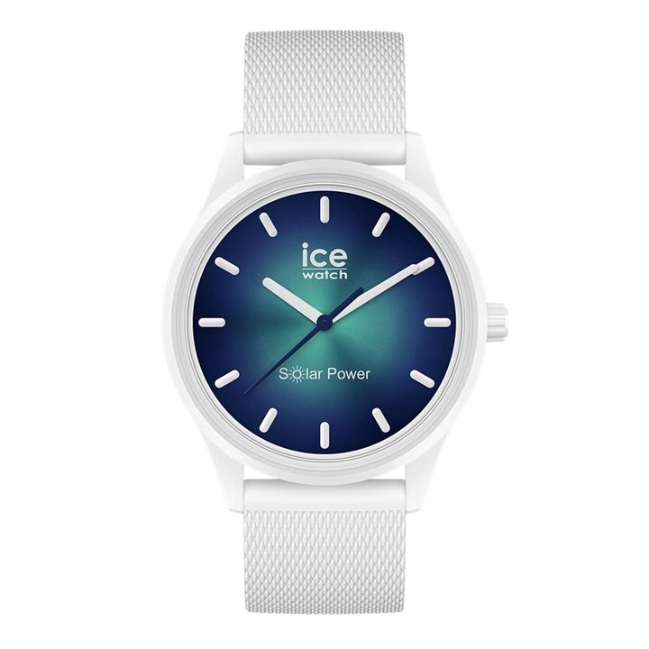 Ice-Watch 019028 Solar White Silicone Strap Watch - W85182