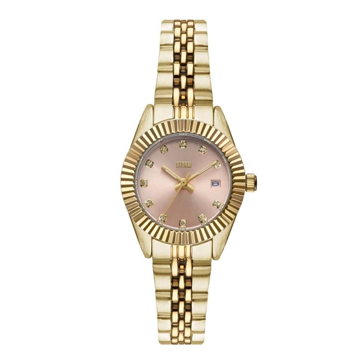 STORM 47531/GD/PK Roxin Crystal Gold Pink Bracelet Watch - W87406
