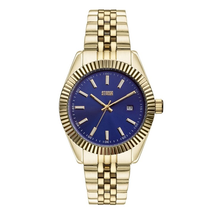 STORM 47532/GG/B Roxton Gold Gold Blue Bracelet Watch - W87410
