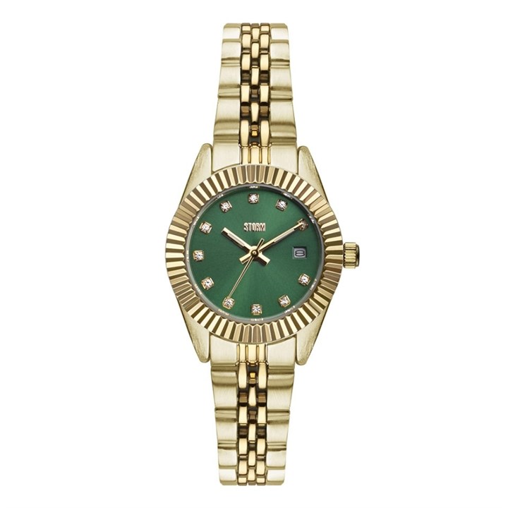 STORM 47531/GD/GN Gold Green Bracelet Watch - W87412
