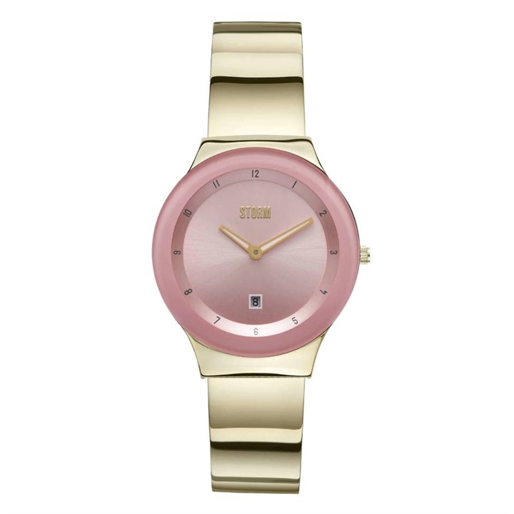 STORM 47559/GD/PK Lucki Gold Pink GP Bangle/Bracelet Watch - W87463