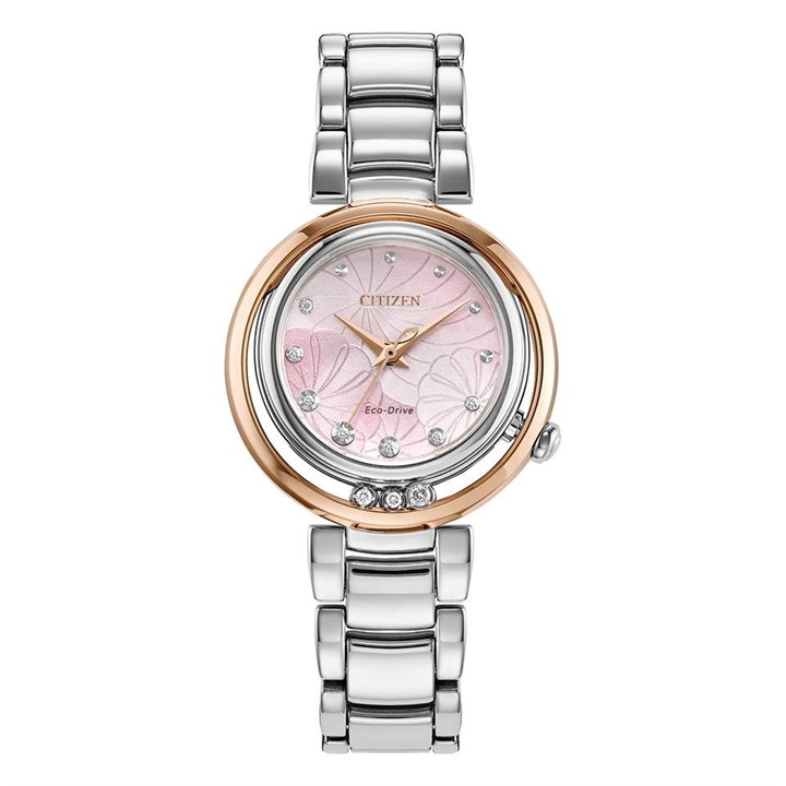 Citizen L Arcly EM1114-80Y Diamond Set Bracelet Watch - W92154