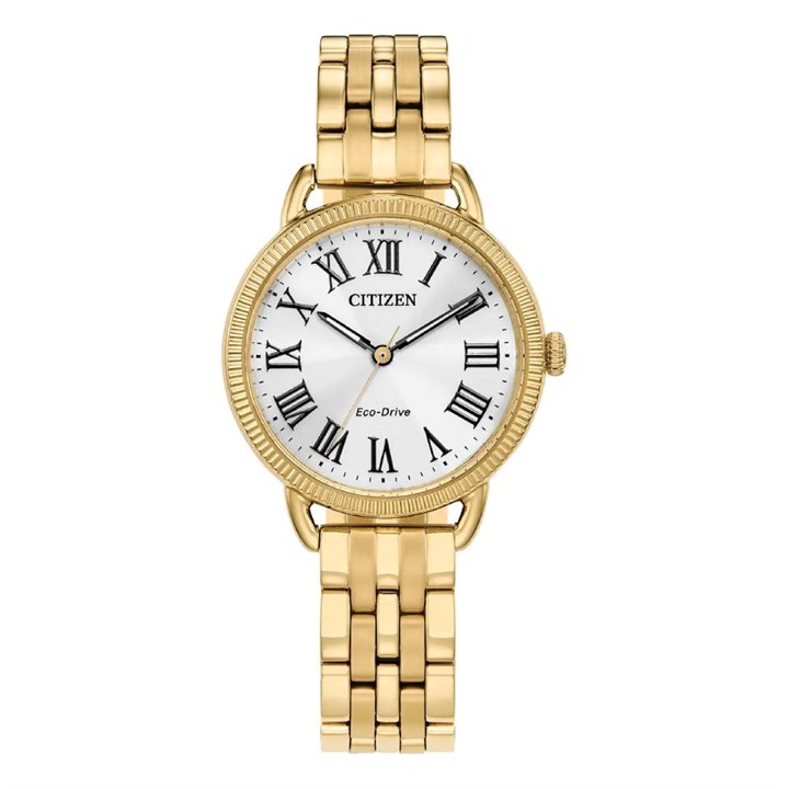 Citizen EM1052-51A Eco-Drive Gold Tone Bracelet Watch - W92200