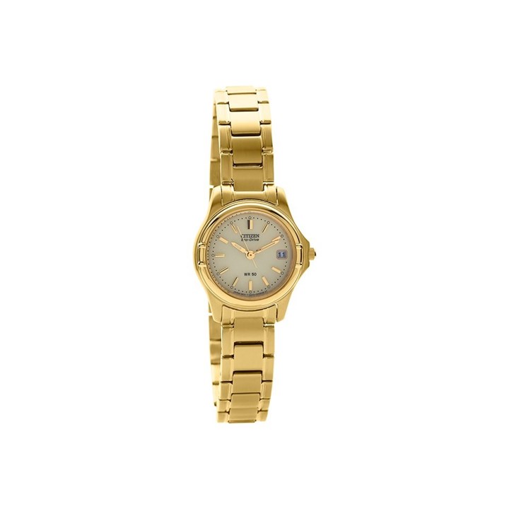 Citizen EW0372-87P Gold Plated Eco-Drive Bracelet Watch - W92917