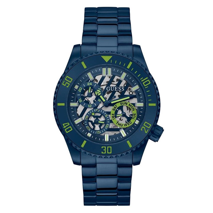 GUESS GW0488G4 Axle Blue IP Bracelet Watch - W96307