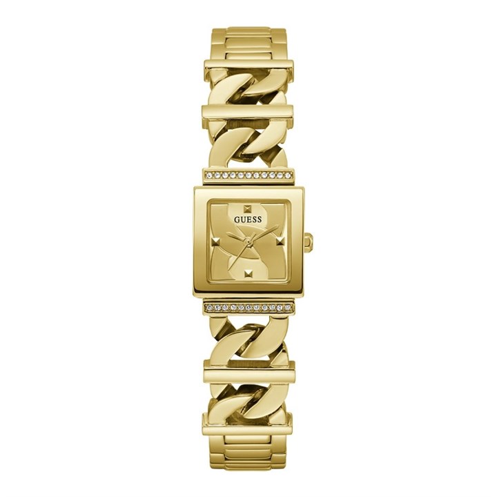 GUESS GW0603L2 Runaway Gold Tone Chain Bracelet Watch - W96378
