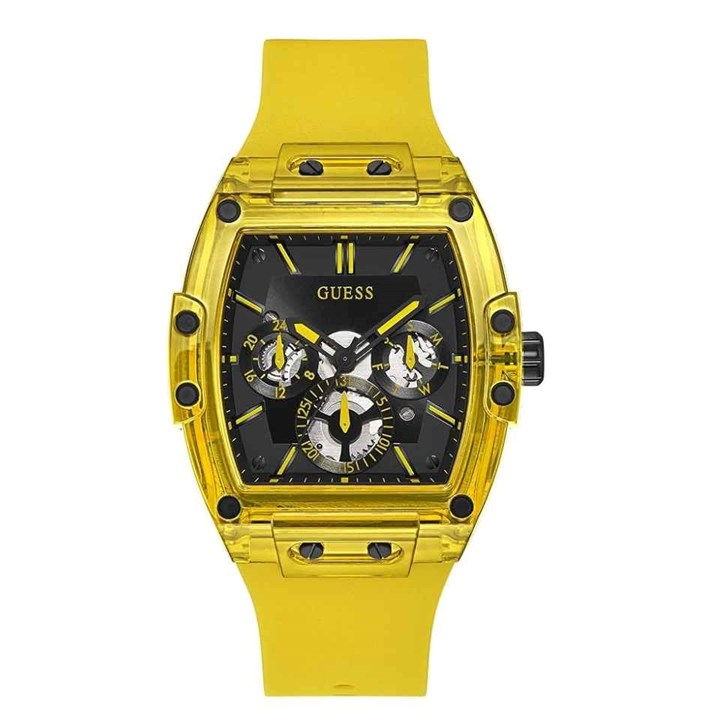 GUESS GW0203G6 Multi Function Yellow Strap Watch - W96379