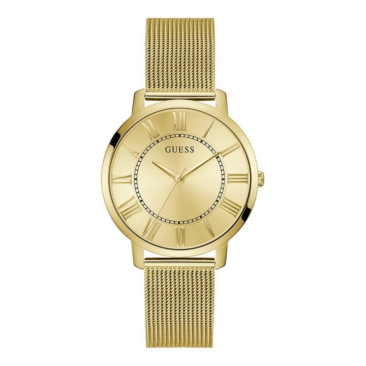 GUESS GW0832G1 Tucker Gold Tone Mesh Bracelet Watch - W96442