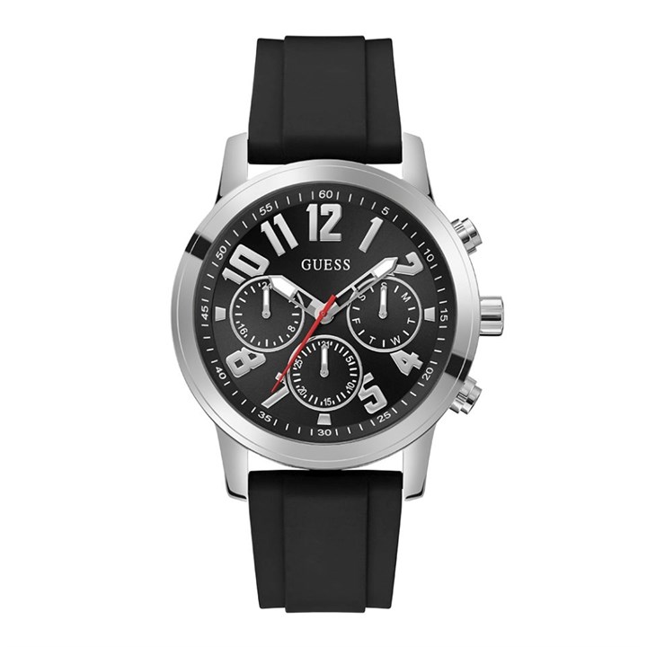 Guess GW0708G1 Parker Black Rubber Strap Watch - W96460