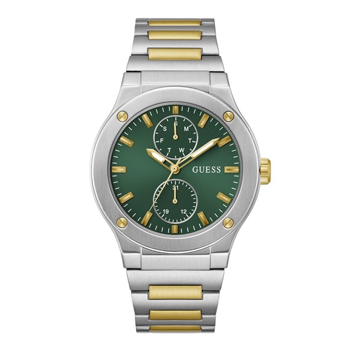 Guess GW0795G1 Jet Two Tone Green Dial Bracelet Watch - W96462
