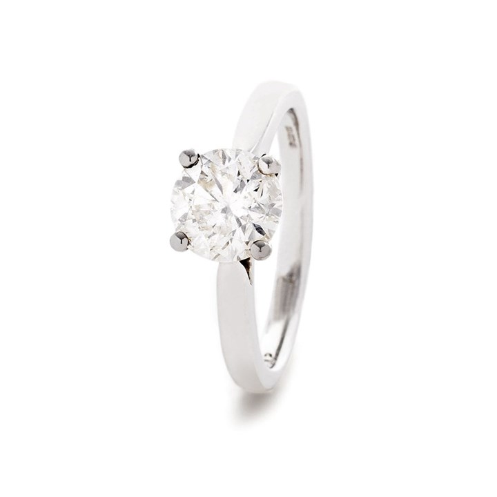 Platinum Diamond Solitaire Engagement Ring - 1/4ct - X10888