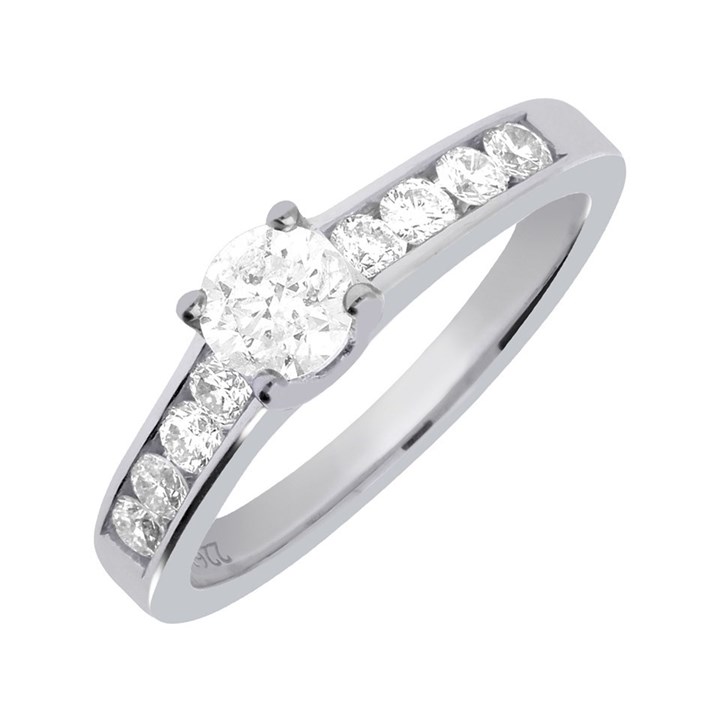 18ct Single Stone Diamond Ring 75pts - X11020