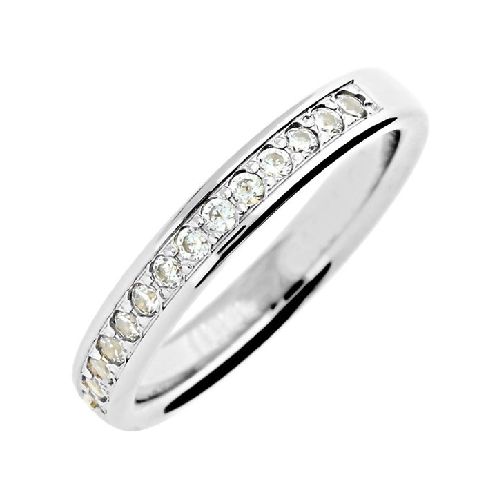 Platinum Diamond Half Eternity Ring - 1/4ct - X20488