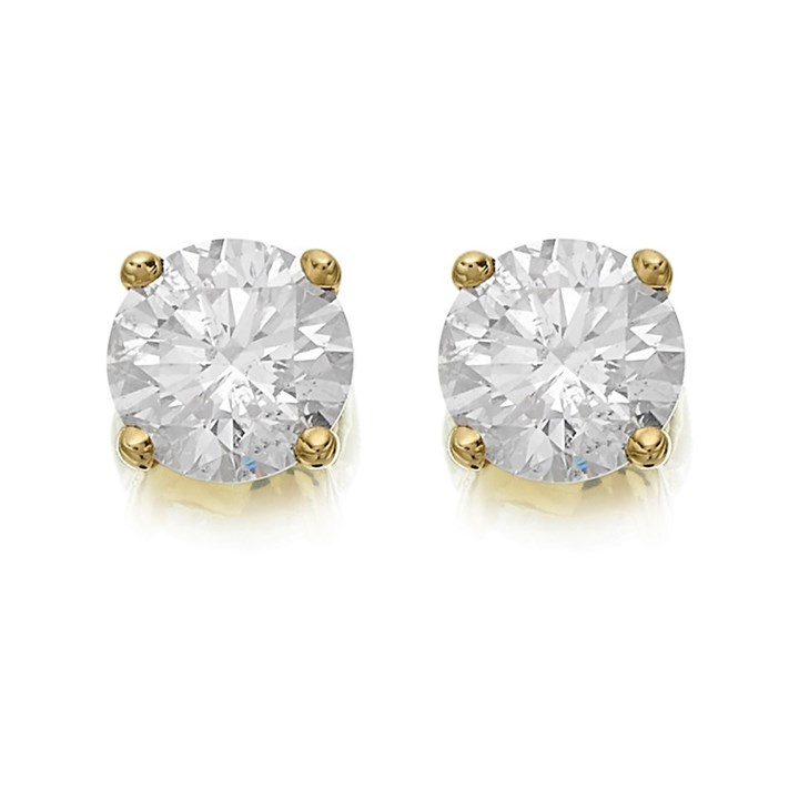 9ct Gold Diamond Stud Earrings - 1/2ct per pair - X51670