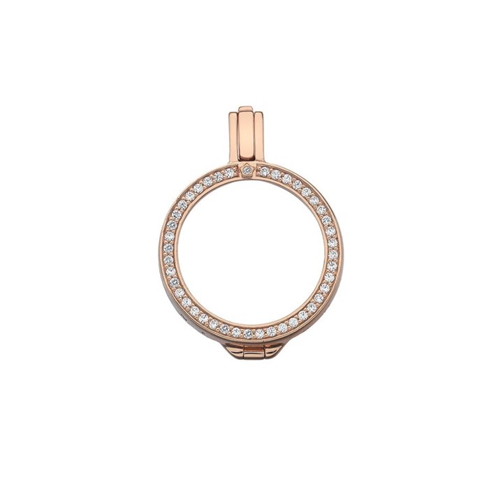 Emozioni EK053 Scintilla Rose Gold Plated Silver Keeper - 25mm - X62996