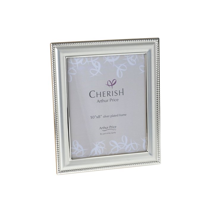 Silver Plated Beaded Edge Photo Frame - X90123