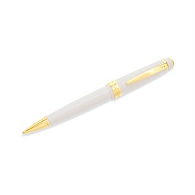 Cross Bailey White & Gold Tone Ballpoint Pen - A21179