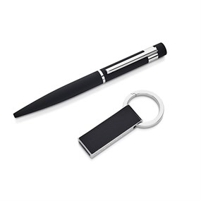 Hugo Boss Loop Ballpoint Pen And USB Set - A24102