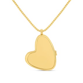 Skagen SKJ5006710 Gold Tone Heart Locket - A70298