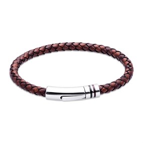 Unique Brown Leather Bracelet - A73144