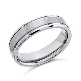 Unique Tungsten Carbide Ring - 6mm - A7390
