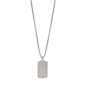 Emporio Armani EGS2986040 Stainless Steel Dog Tag Necklace - A9107