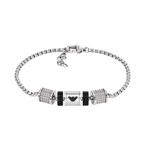 Emporio Armani EGS2999040 Stainless Steel Onyx Bracelet - A9108
