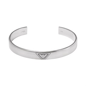 Emporio Armani EGS3127040 Stainless Steel Logo Bangle - A9110