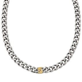 Emporio Armani EGS3187040 Stainless Steel Curb Necklace - A9114