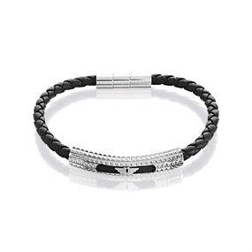 Police PEAGB0001102 Urban Texture Leather Bracelet - A98230