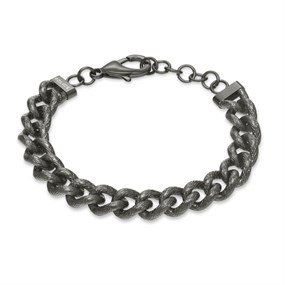 Police PEAGB0032303 Stainless Steel Gun Metal Plated CRANK Bracelet - A98393