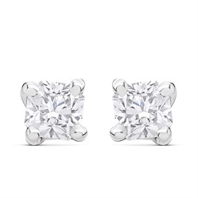 Arctic Circle 9ct White Gold Diamond Solitaire Stud Earrings - 1/3ct per pair - D3153