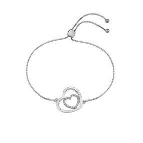 Hot Diamonds DL574 Silver White Topaz Bracelet - D9103