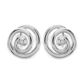 Hot Diamonds DE306 Silver Eternity Spiral Stud Earrings - D9128