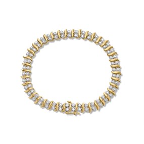 9ct Gold 1 Carat Diamond Bracelet - D95122