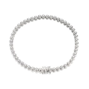 9ct White Gold Diamond Tennis Bracelet - 1/2ct - D9599