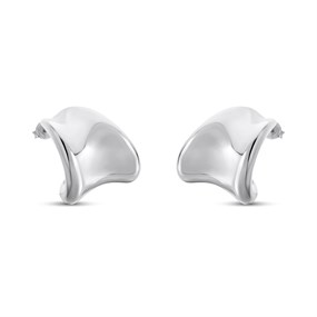 Silver Electroform Hoop Earrings - F13175